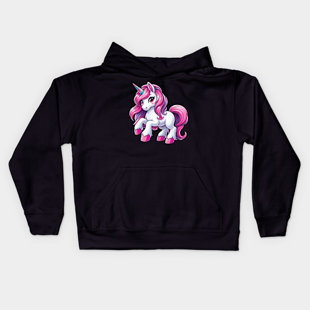 Unicorn S01 D68 Kids Hoodie by Houerd